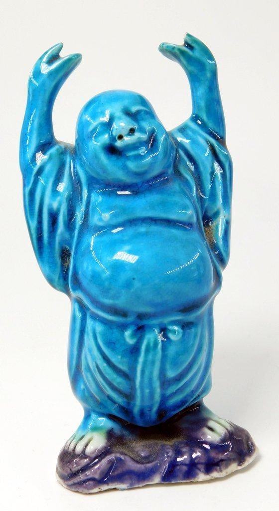 Chinese Turquoise-Glazed Porcelain Figurines Depicting Immortals - 7