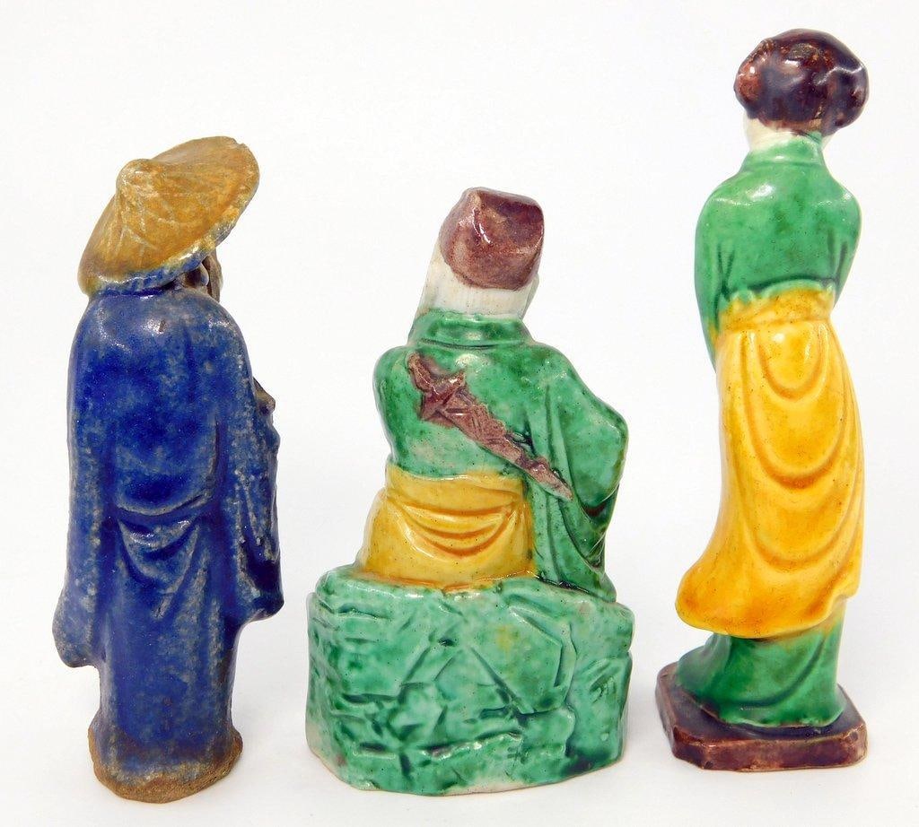 Grouping of Chinese Mudmen Figurines, (5) - 4