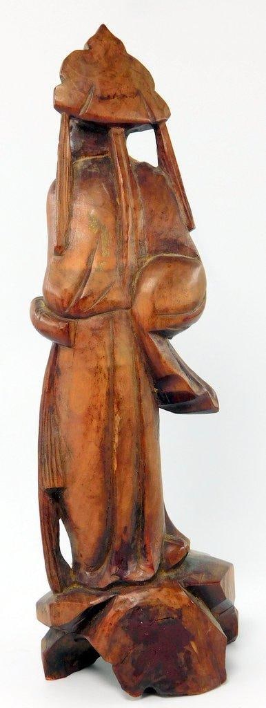 Chinese Root Carving Sage Sculpture - 5