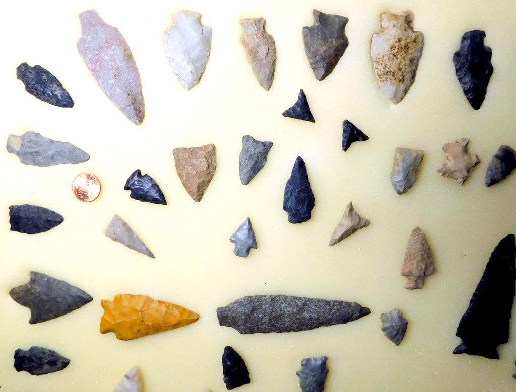 Collection of Pennsylvania Found Native American Projectile Points - 7