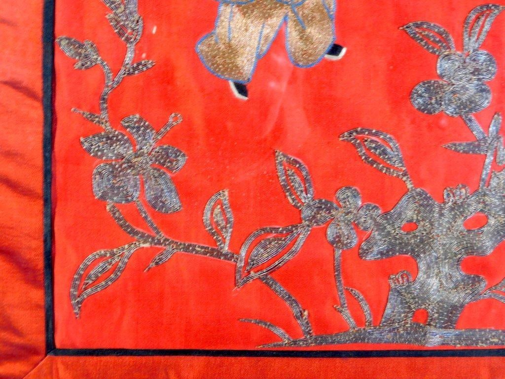 Framed Chinese Silk Embroidery Children at Play Art - 6