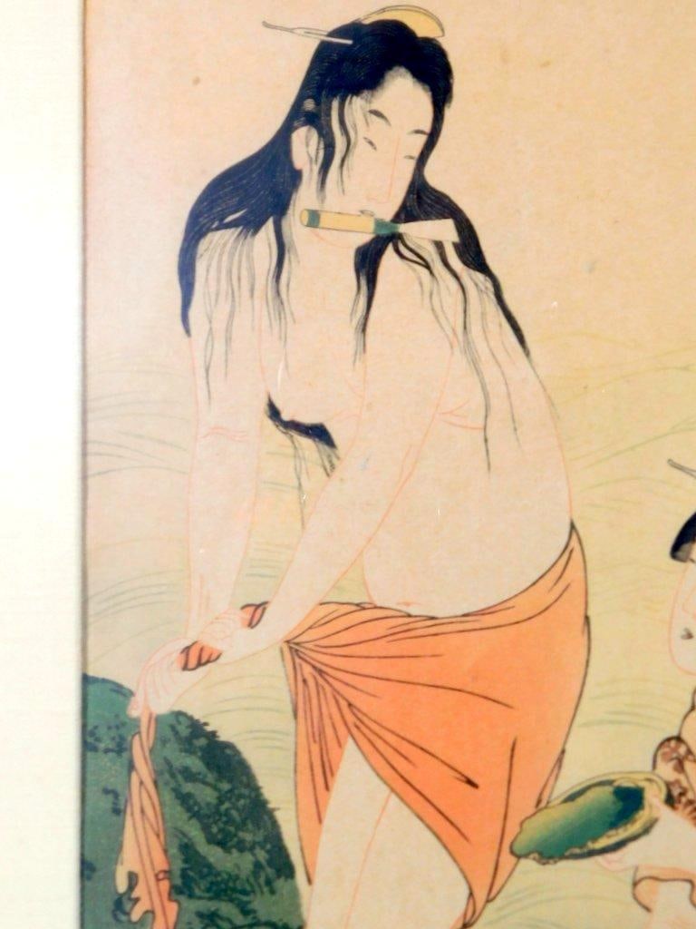 Abalone Divers Ukiyo-e Woodblock Print by Kitagawa Utamaro - 3