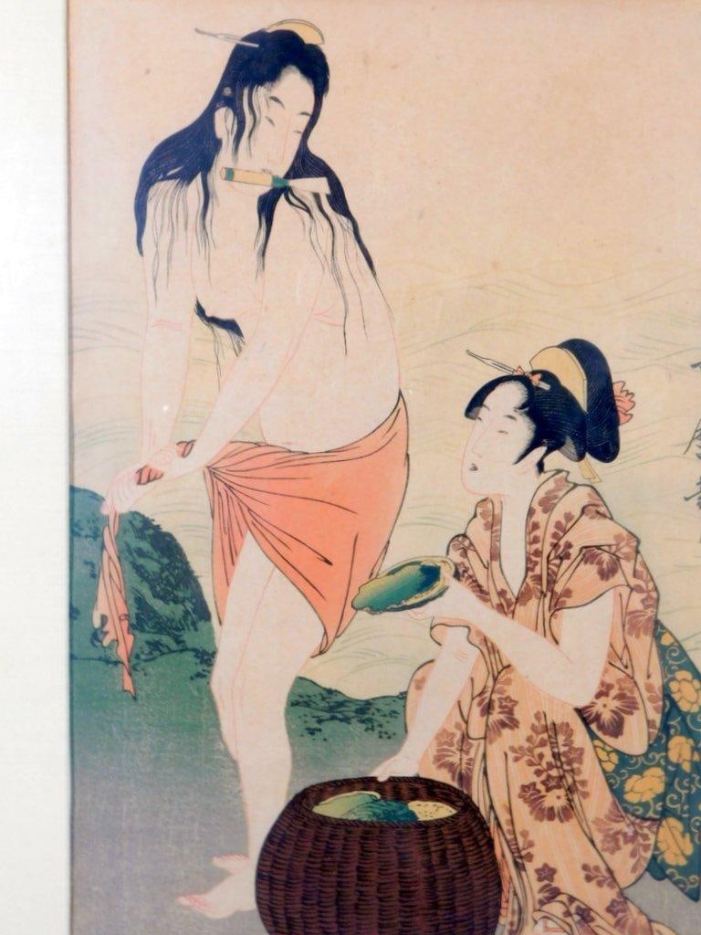 Abalone Divers Ukiyo-e Woodblock Print by Kitagawa Utamaro - 6