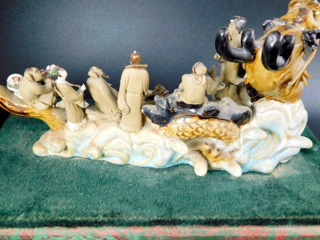 Chinese Figural Sculpture, Dragon w/ Eight Immortals of Daoist Mythology - 16