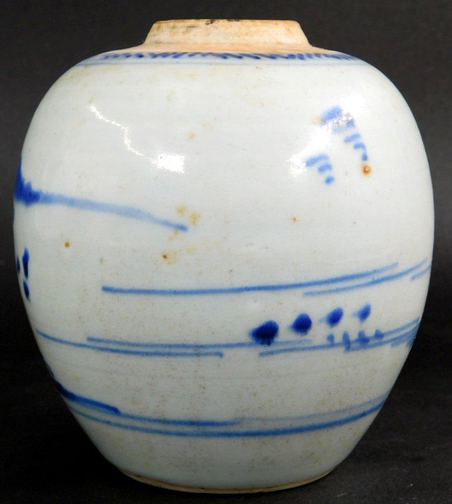 Pair of Smaller Chinese Blue-and-White Porcelain Ginger Jars - 8