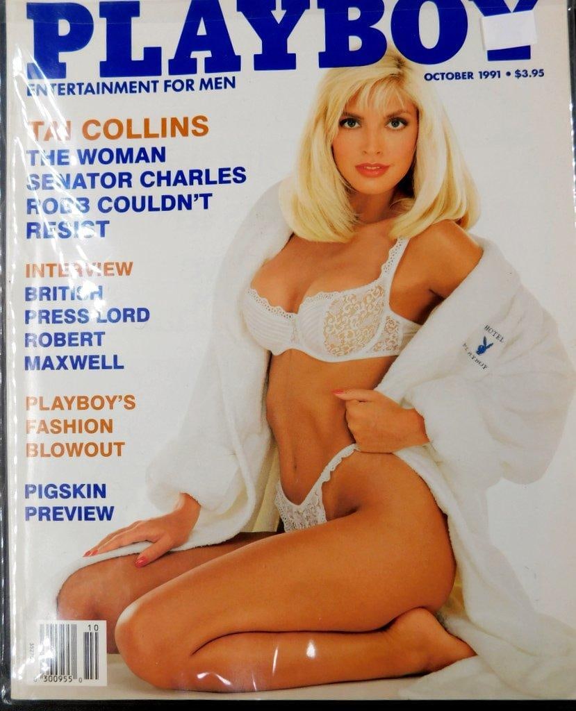 3 Playboy Magazines: October 1991, March 1990, December 1987 - 2