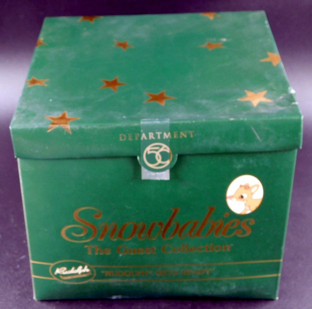 Department 56 Snowbabies 'Rudolph Gets Ready' Figurine w/ Blinking Nose - 3