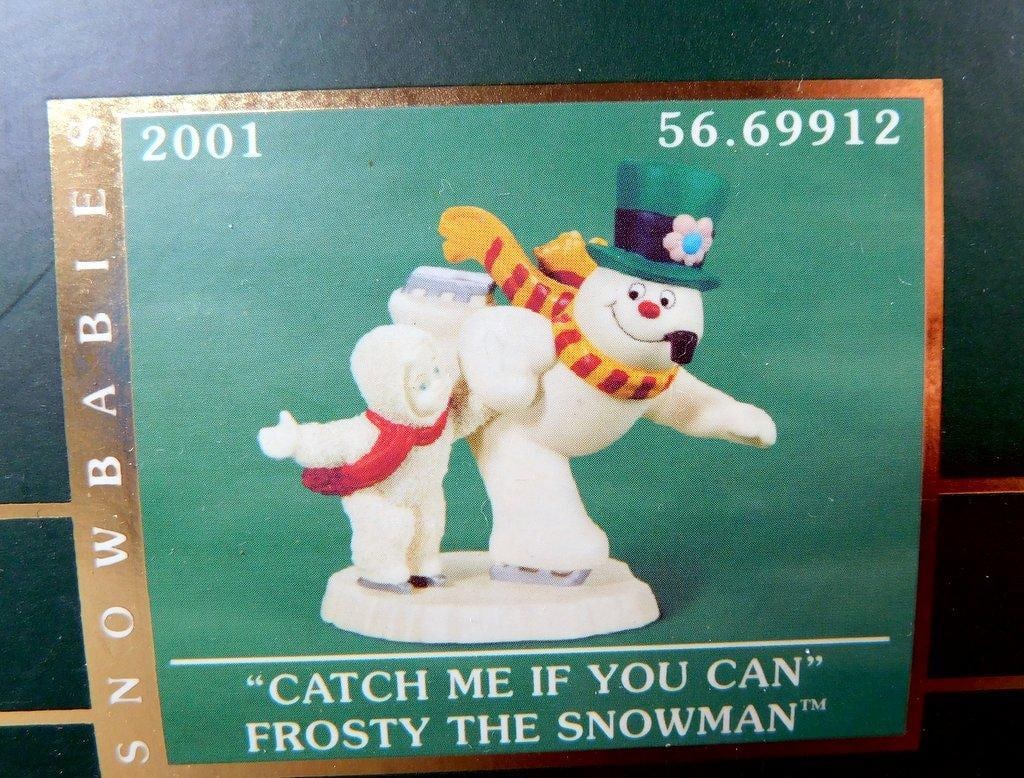 Department 56 Snowbabies Frosty The Snowman Figurine "Catch Me If You Can" (1 of 5)