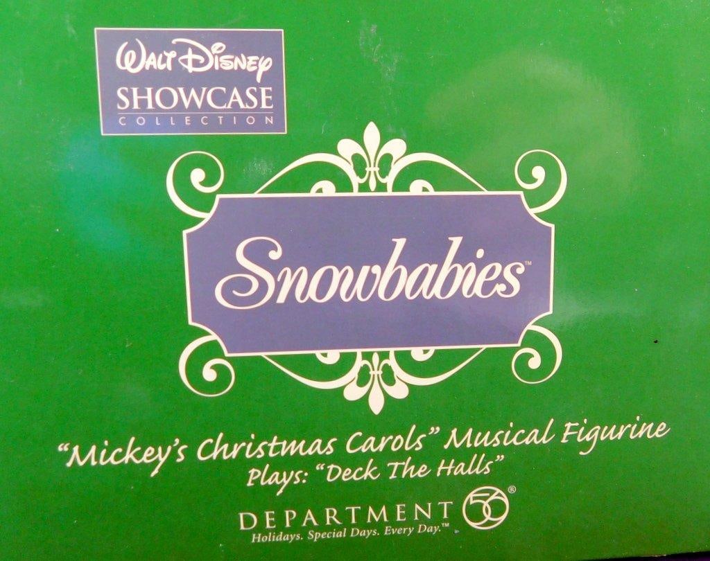 Walt Disney Showcase Snowbabies Musical Figurine - Deck The Halls - 3
