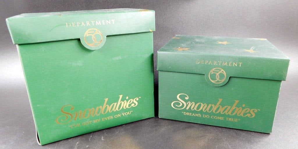 Department 56 Snowbabies Figures: 'I've Got My Eyes on You' & 'Dreams Do Come True' (1 of 6)