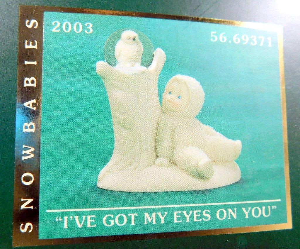 Department 56 Snowbabies Figures: 'I've Got My Eyes on You' & 'Dreams Do Come True' - 2