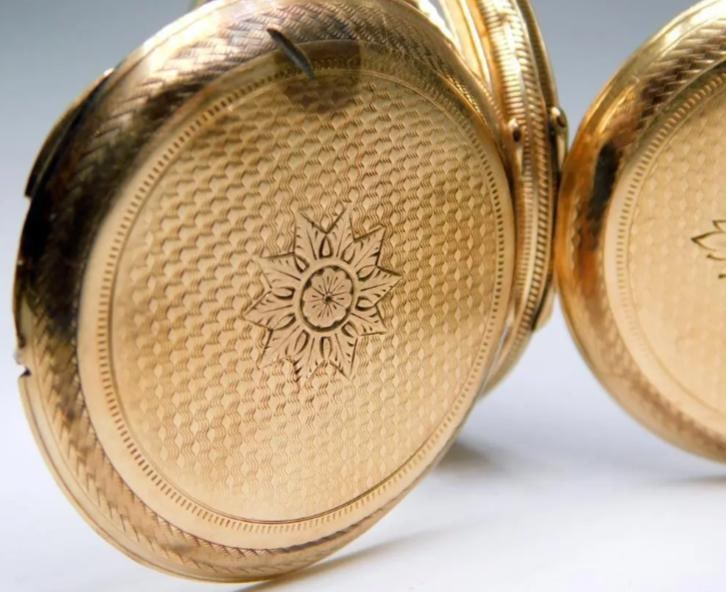 14K Gold 19th Century Pocket Watch Case, Scrap - 5