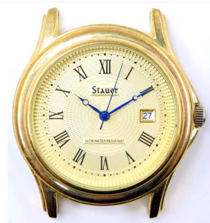 Stauer Metropolitan Watch Men 41mm Gold Tone Date (1 of 5)
