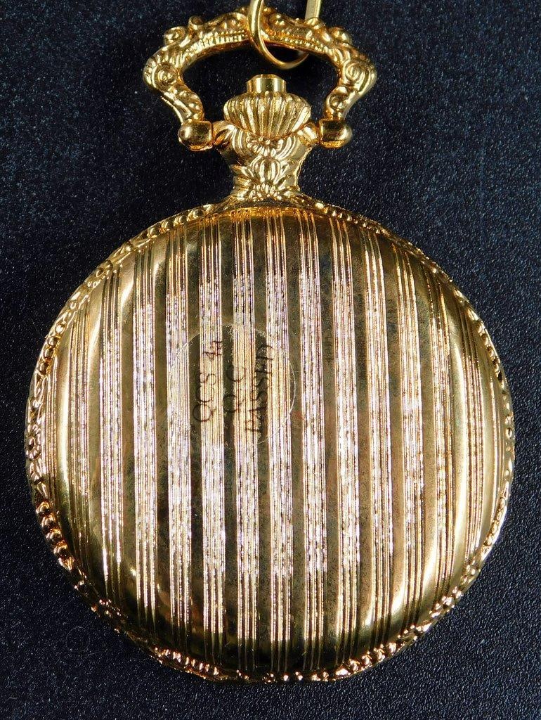 Elgin Galaxie Quartz Pocket Watch with Chain and Original Box - 7