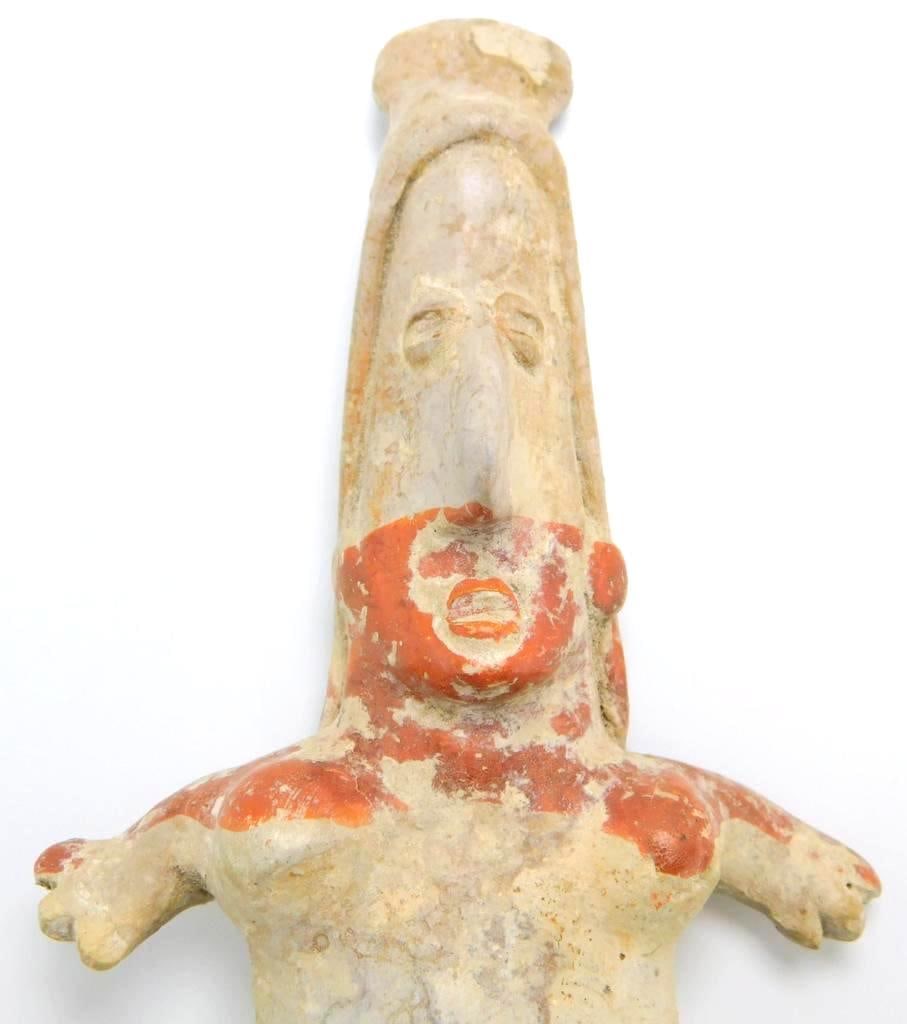 Jalisco Ceramic Female Statue, Pre-Columbian Pottery, Western Mexico - 2