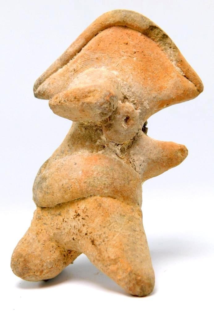 Mayan Culture Terracotta Pottery Pre-Columbian Figure - 2