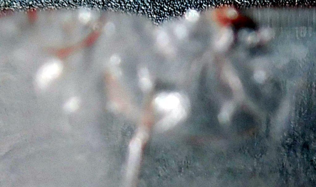 Four Pink Depression Glass Tea Cups w Floral and Geometric Detail - 9