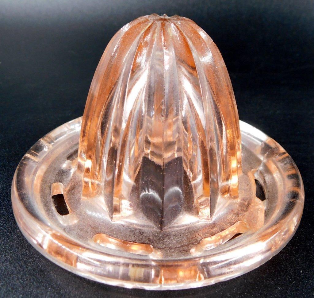 Pink Depression Glass Anchor Hocking Citrus Juicer (1 of 9)
