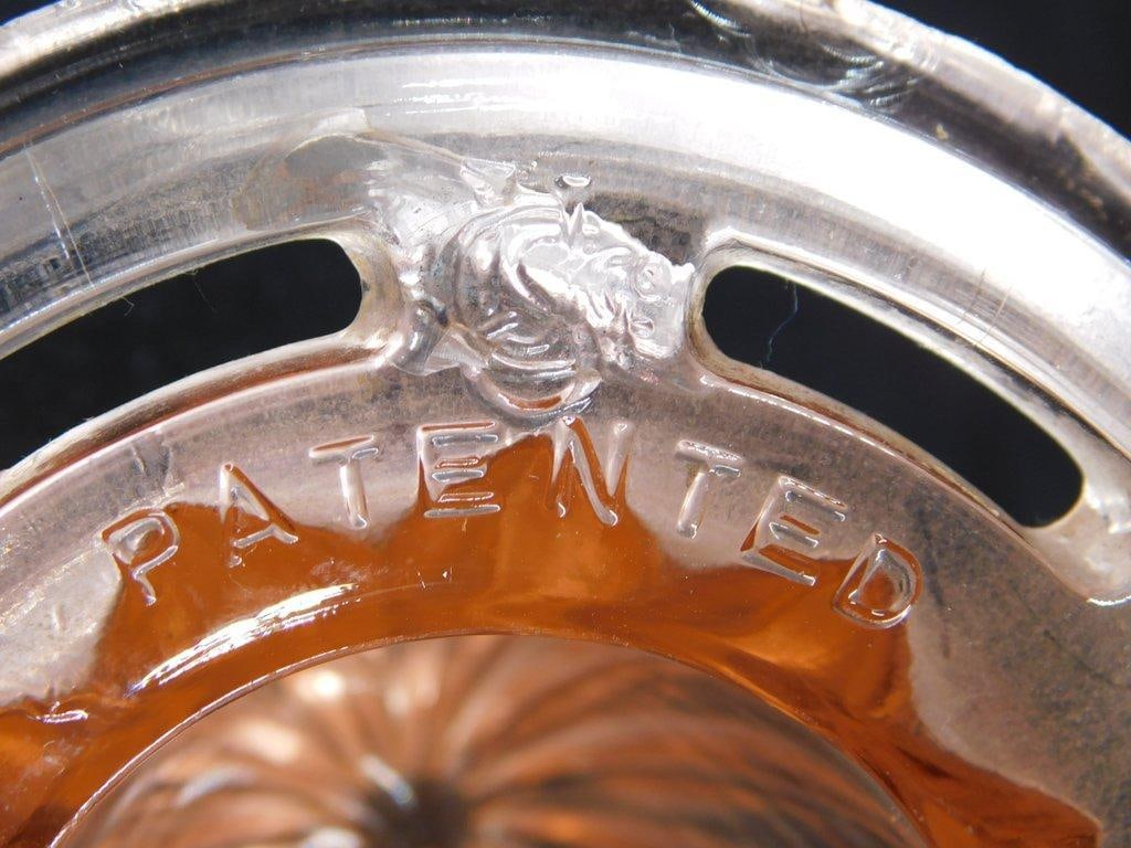 Pink Depression Glass Anchor Hocking Citrus Juicer - 6