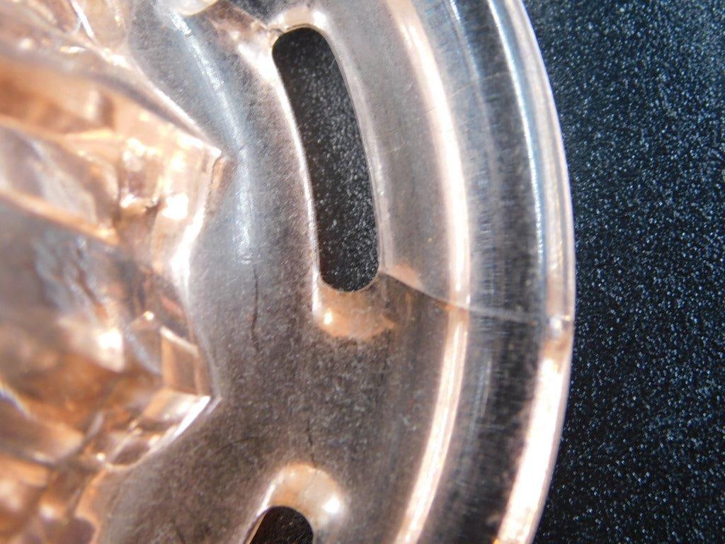 Pink Depression Glass Anchor Hocking Citrus Juicer - 7