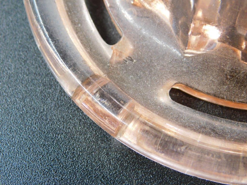 Pink Depression Glass Anchor Hocking Citrus Juicer - 8