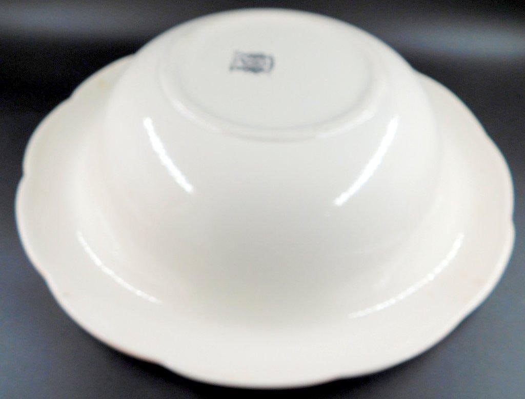 Porcelain Wash Bowl and Pitcher w/ Floral Design and Marked Bases - 6