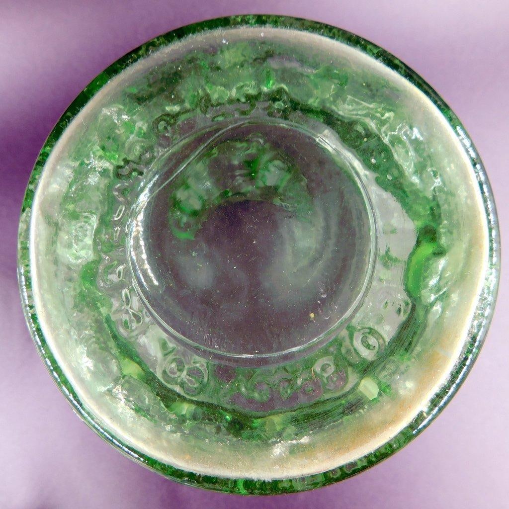 Green Depression Glassware, Including Vase, Cups, and Plate Grouping - 10