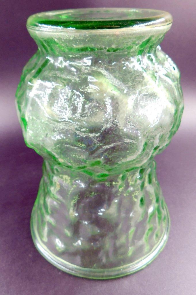 Green Depression Glassware, Including Vase, Cups, and Plate Grouping - 9