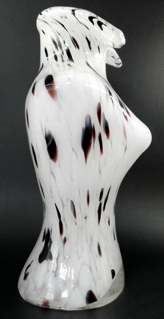 Classic Art Glass Murano Style Female Bust Torso Vase - 6