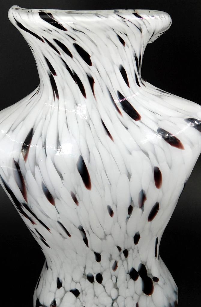 Classic Art Glass Murano Style Female Bust Torso Vase - 8