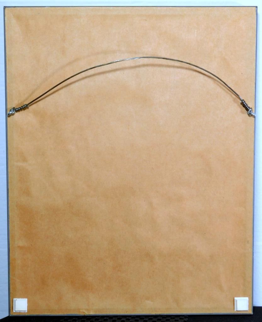 Original Framed Drawing by Listed Artist Paul Coker Jr. for L. Panagini Art Book - 11