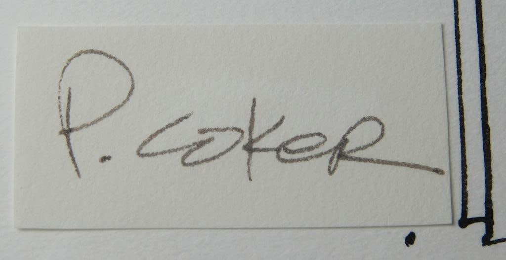 Original Framed Drawing by Listed Artist Paul Coker Jr. for L. Panagini Art Book - 6