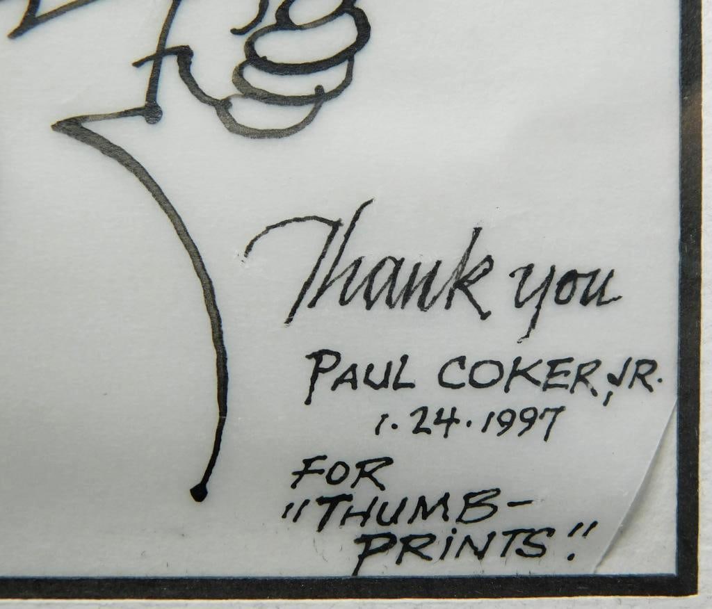 Framed Original Cartoon Art by Listed Artist Paul Coker Jr., Dated 1997 - 5