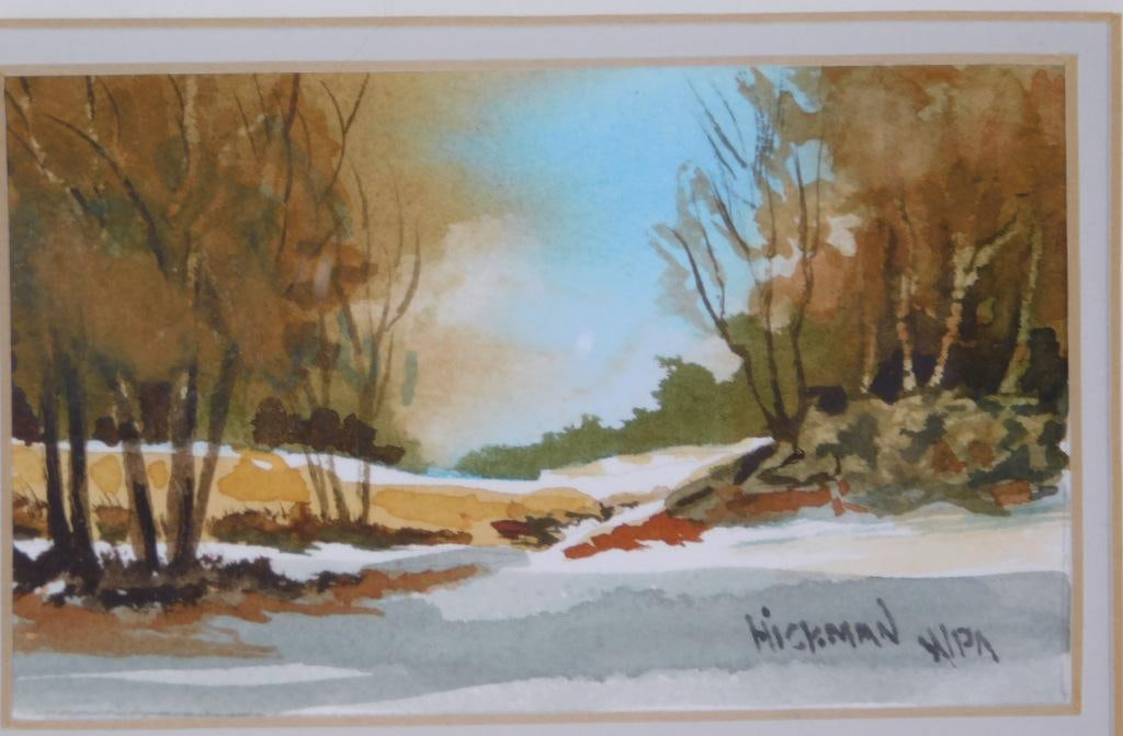 WPA Work, Artist Signed Hickman, Framed - 2