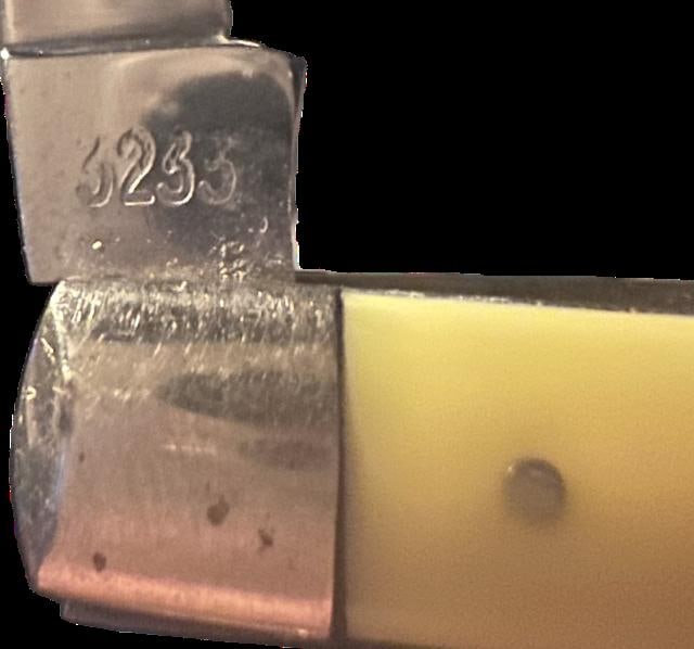 Case XX 3233 - 1970 Yellow Delrin 10 dot - 7