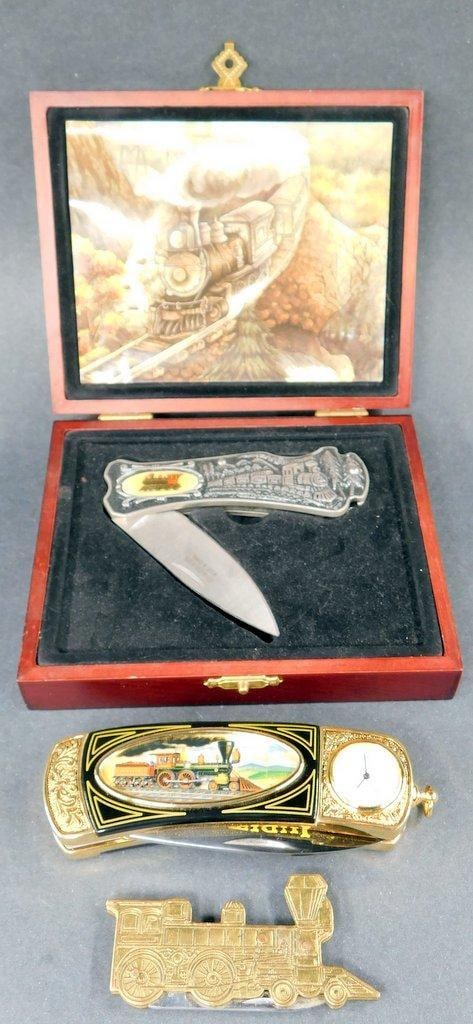 (Lot of 3) Train Collection Folding Knives (1 of 5)