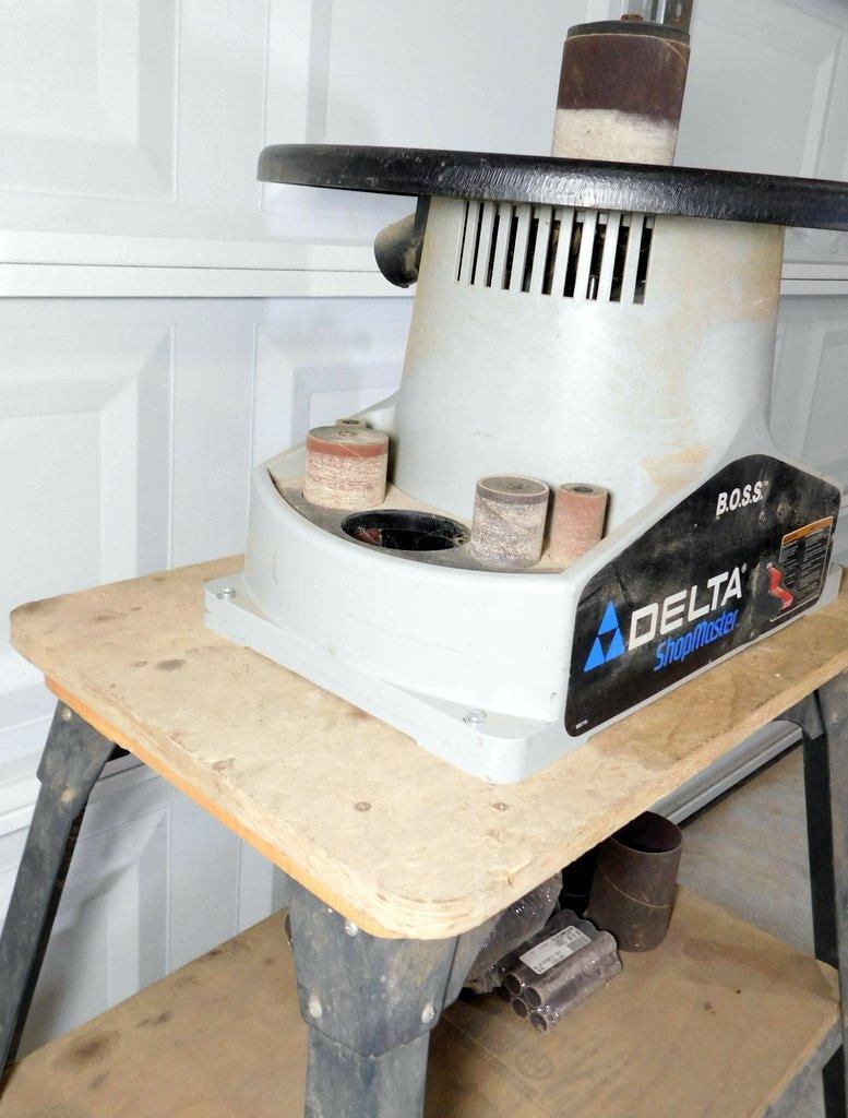 Delta ShopMaster B.O.S.S. Bench Oscillating Spindle Sander w/ Rolling Stand - 5