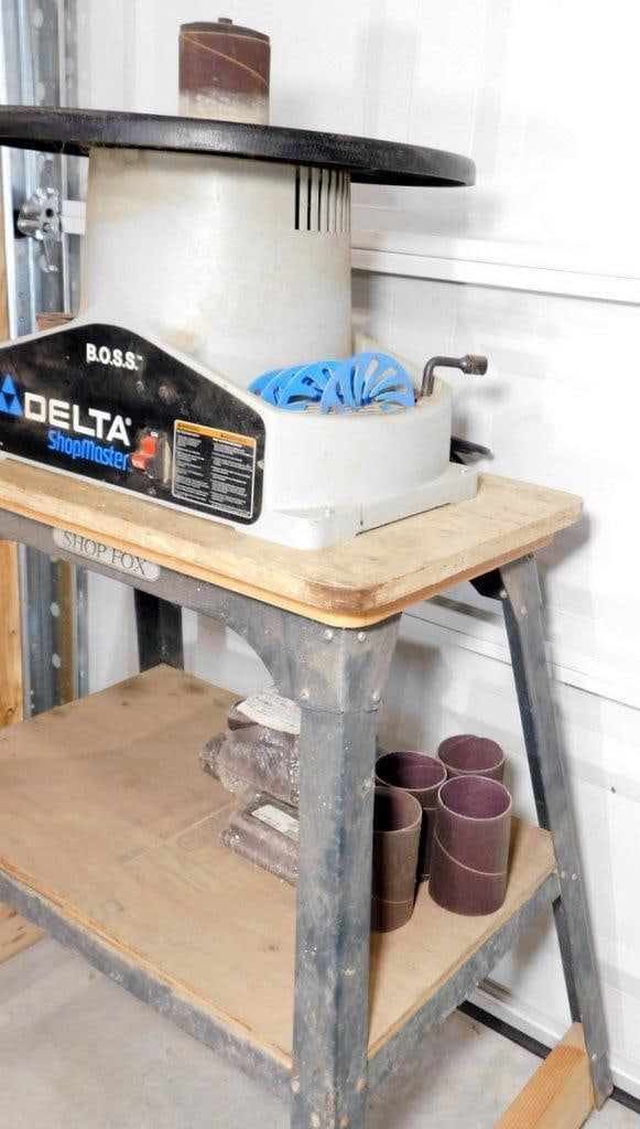 Delta ShopMaster B.O.S.S. Bench Oscillating Spindle Sander w/ Rolling Stand - 6