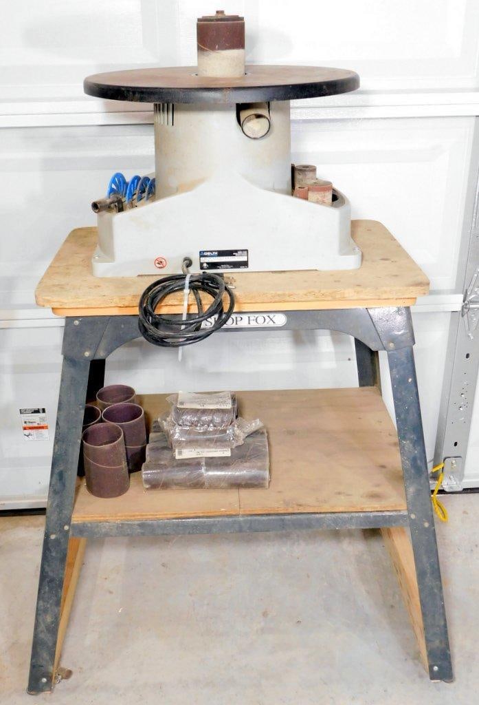 Delta ShopMaster B.O.S.S. Bench Oscillating Spindle Sander w/ Rolling Stand - 9