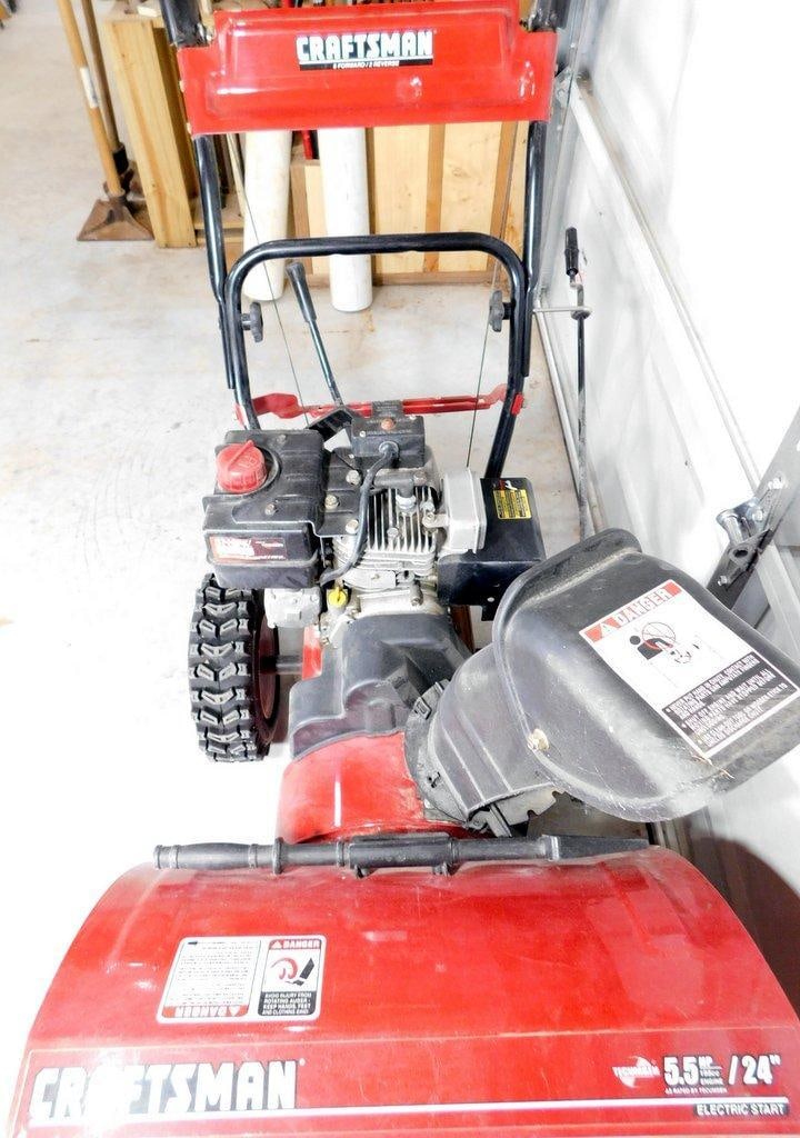 Craftsman 5.5 HP 24-Inch Electric Start Snow Blower w/ Tecumseh Engine - 4