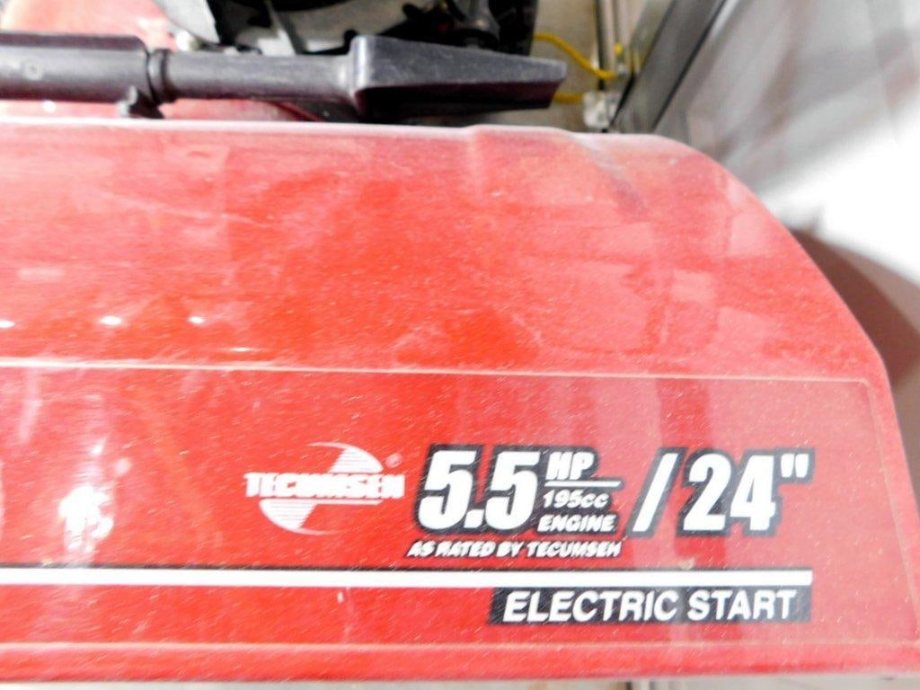Craftsman 5.5 HP 24-Inch Electric Start Snow Blower w/ Tecumseh Engine - 8