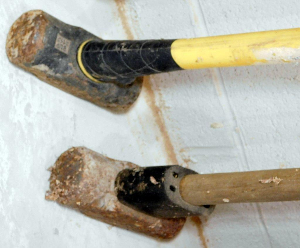 Hand Tools Including Shovels, Sledgehammers, Pickaxe, and Tamper - 5