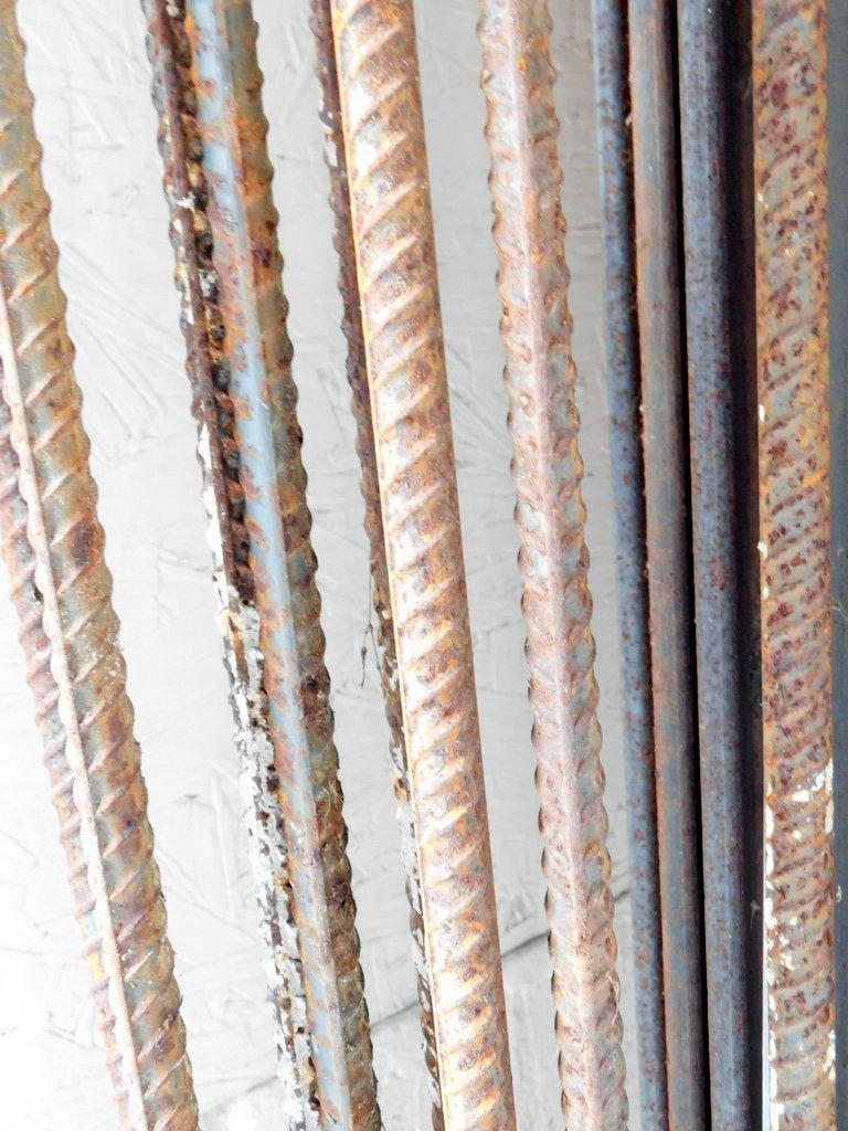 Seven Steel Reinforcement Rebar Rods: Six are 10 feet long, one is 8 feet long Ready for your next construction or concrete project All for one money