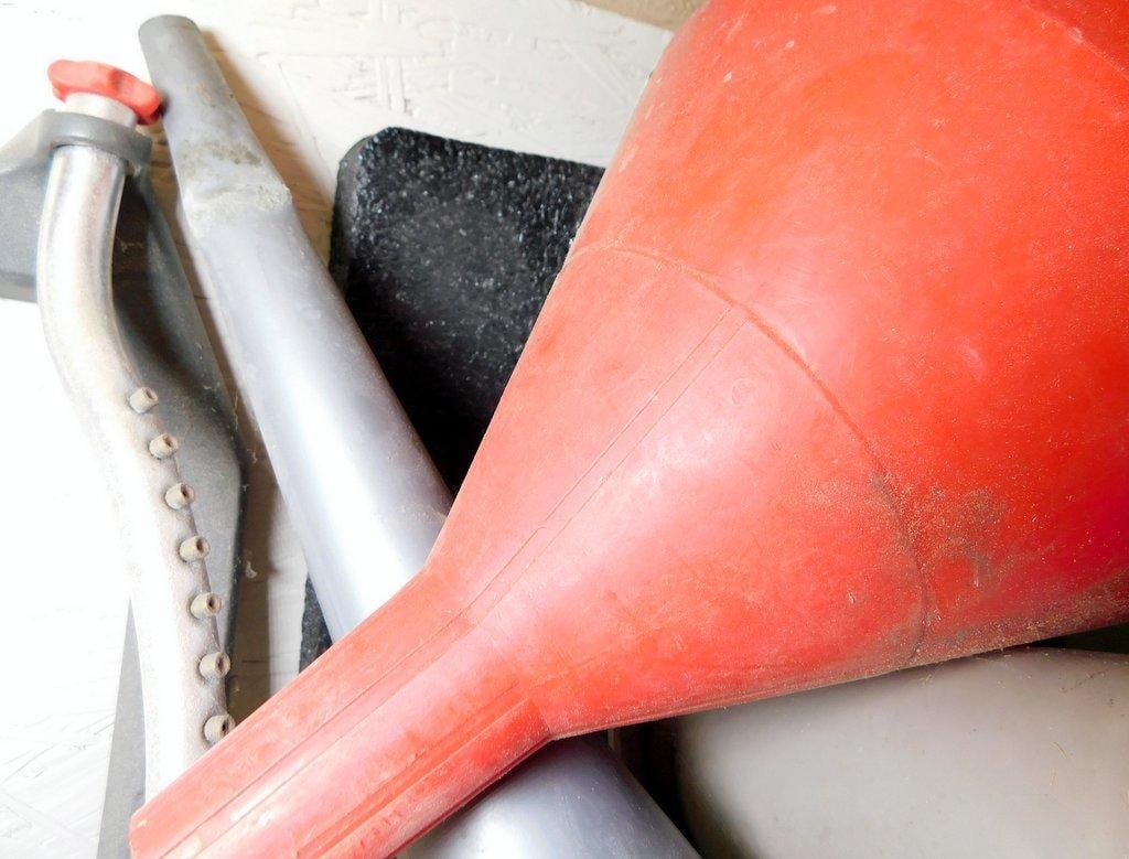 Garden, Garage, and Utility Tools Including Funnels, Hose Holder, Yard Sprinkler and Kneeling Pads - 8