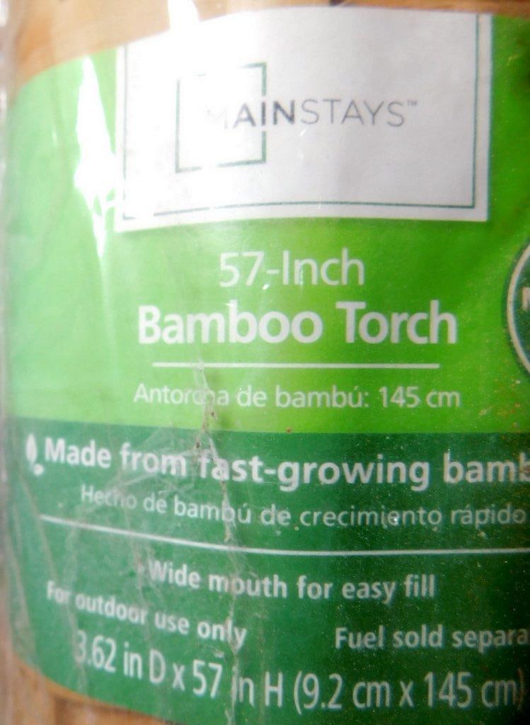 TIKI and Mainstays Torch Fuel and One Bamboo Torch - 4