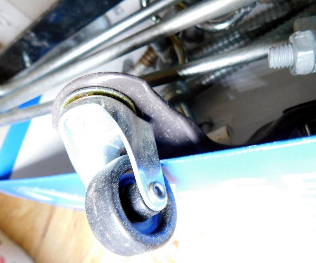 Grouping Hardware and Mounting Components with Brackets and Caster Wheel - 7