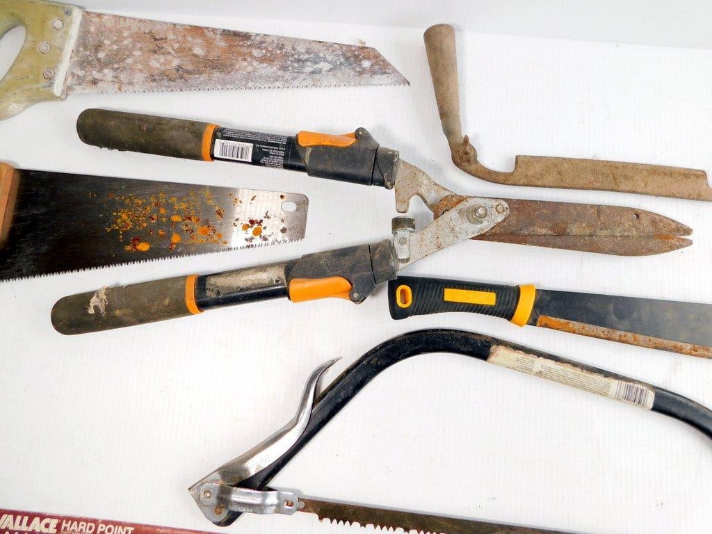 Hand Tools Including Saws, Shears, and Replacement Blade - 3
