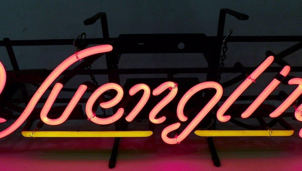 Yuengling Neon Beer Sign and Michelob Eagle Tap Handle - 2