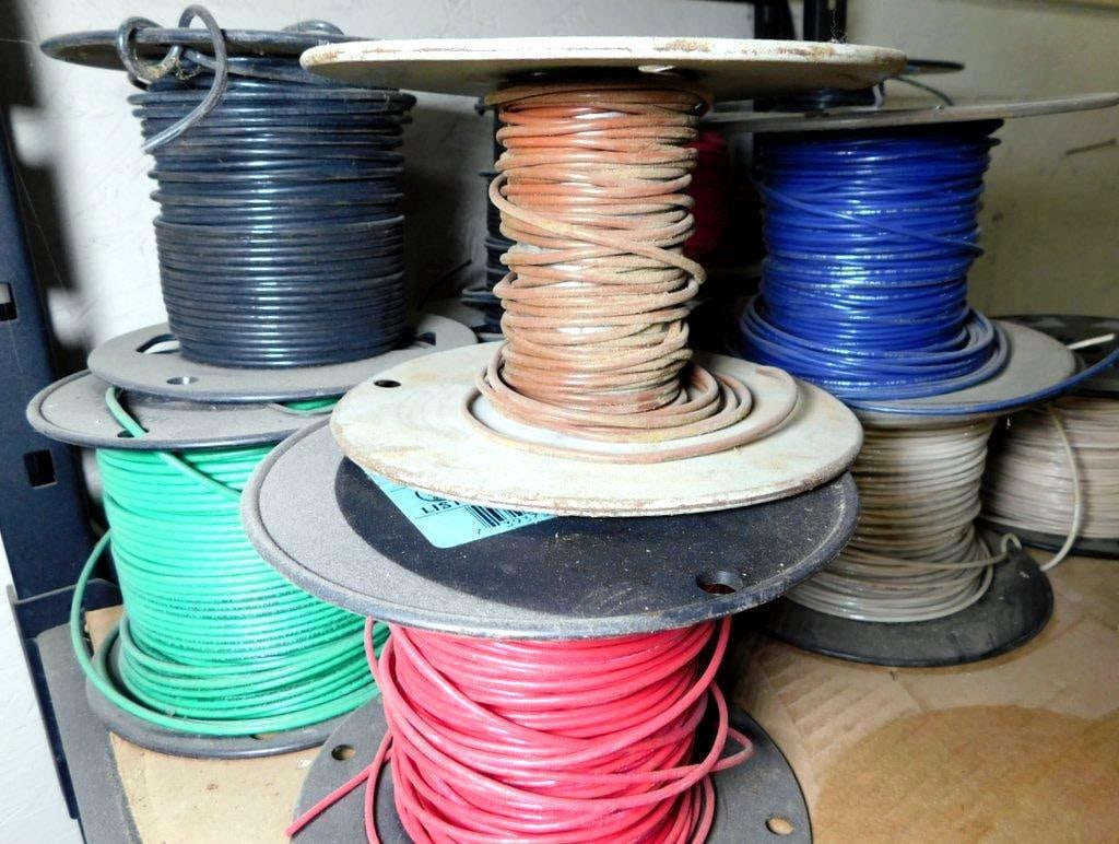 Electrical Wire Spools in Various Colors and Gauges - 2