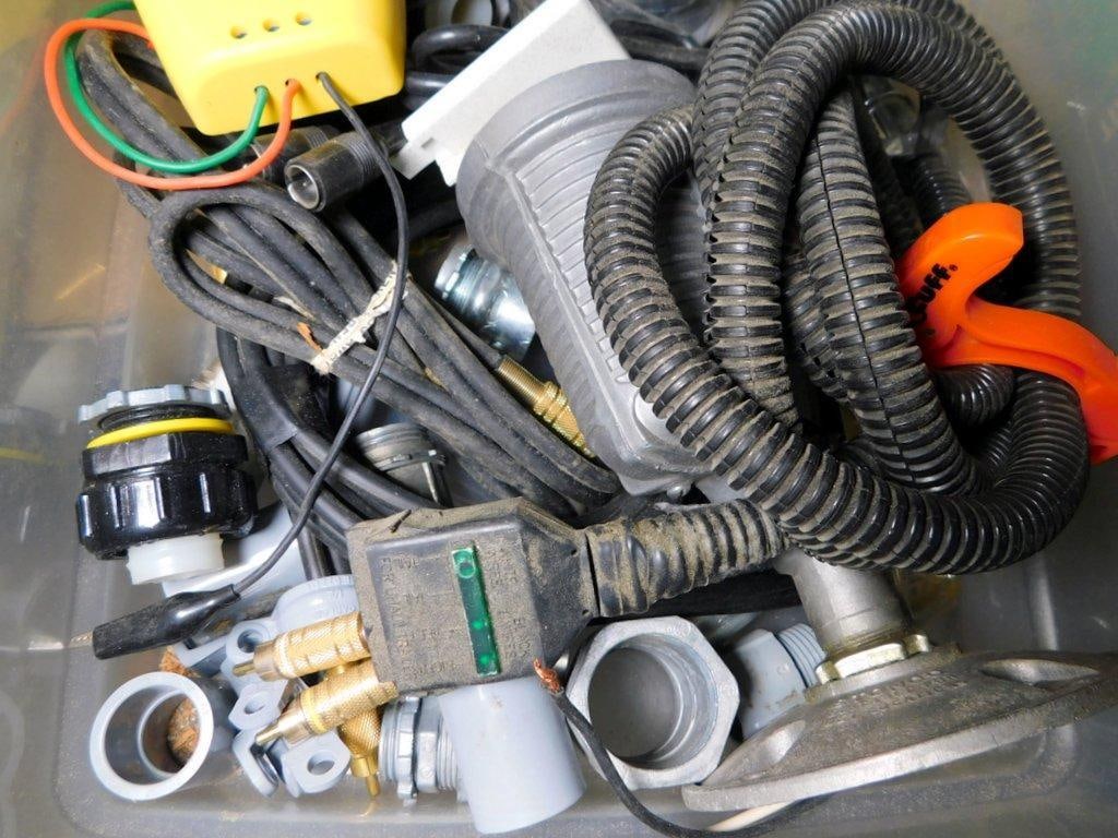 Plumbing, Electrical, and Hardware Components Lot - 18